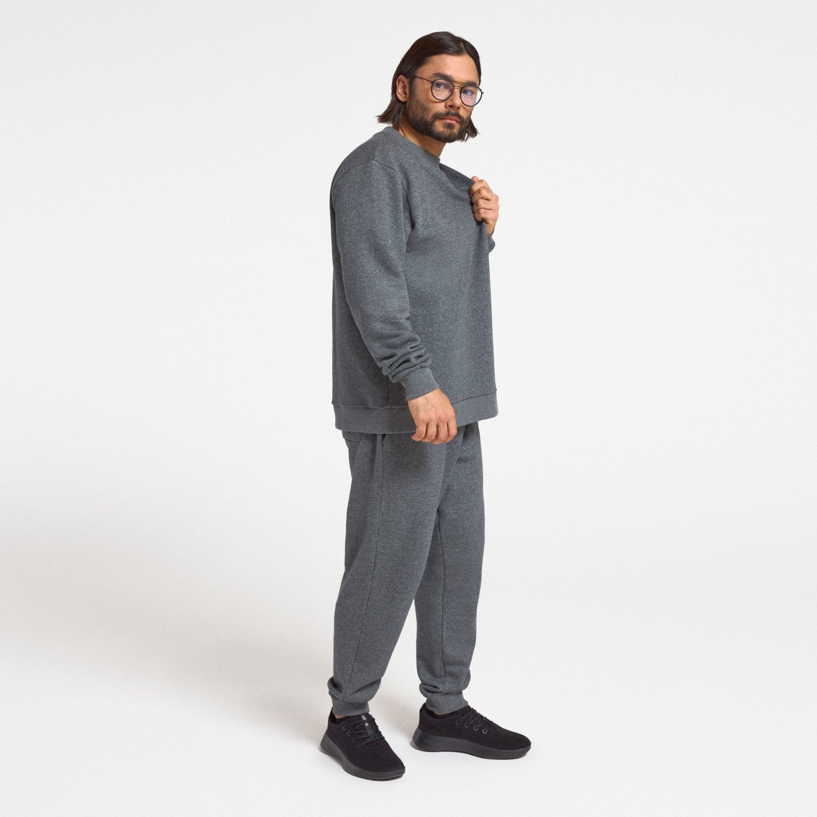 Men's Merino Blend Sweatpant - Natural Grey Heather - Image 4